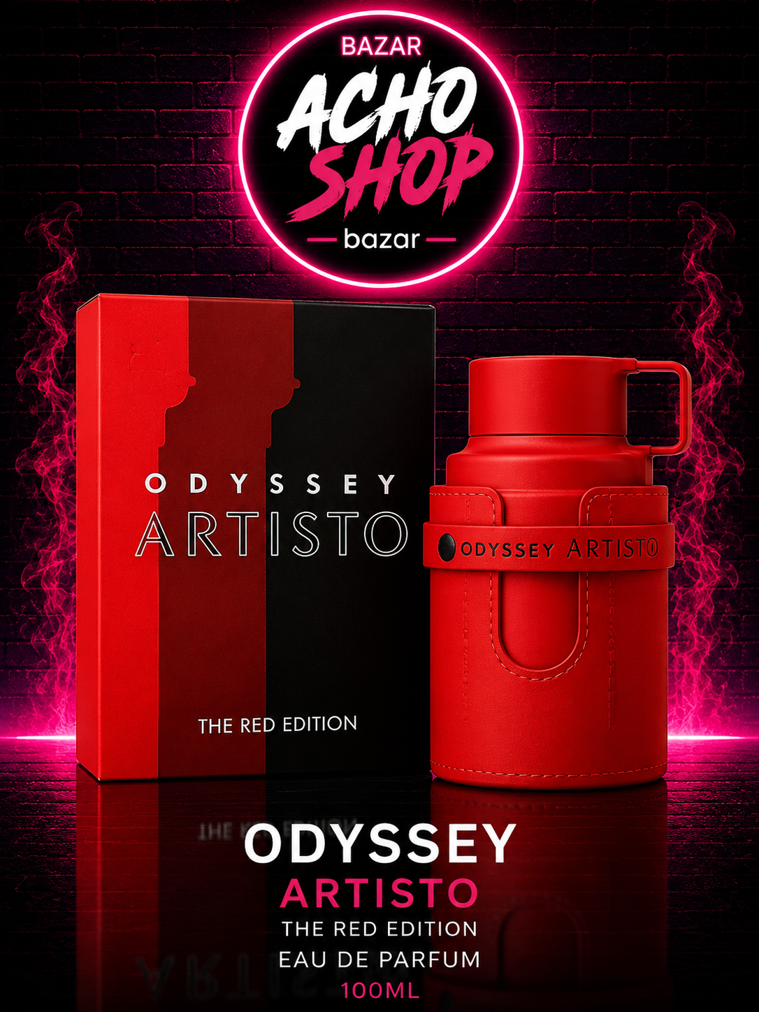 Odyssey Artisto The Red Edition Eau de Parfum 100 ml – Armaf